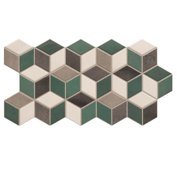 Керамограніт Realonda Rhombus Emerald 26,5x51 см