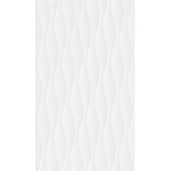 Плитка Cersanit WHITE WAVE STRUCTURE GLOSSY 8×400×250