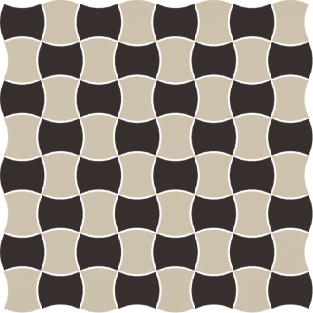 Мозаїка Modernizm Nero (3,6x4,4) Mix C 308,6x308,6 Paradyz