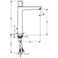Смеситель для раковины Hansgrohe Talis Select E 71752000