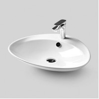 Керамическая раковина 59 см Artceram BS, white glossy (BSL001 01; 00)
