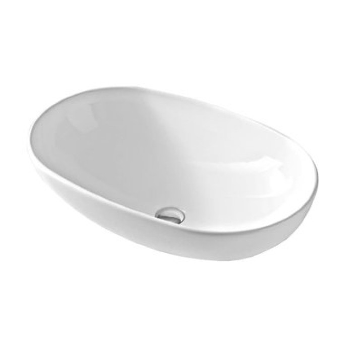 Керамическая раковина 70 см Artceram La Ciotola, white glossy (LCL002 01; 00)