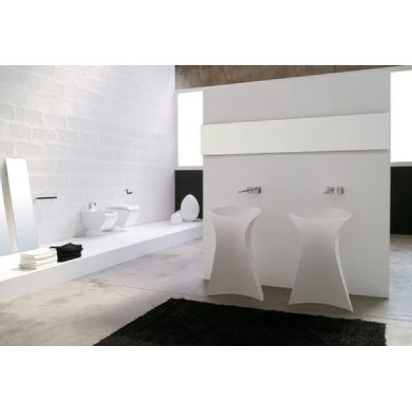 Каменная раковина 57 см Artceram Miss, white (OSL012 01; 00)