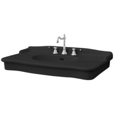 Керамическая раковина 112 см Artceram Hermitage, black glossy (HEL004 03; 00)