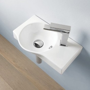 Керамическая раковина 43 см Artceram Lavamani, white glossy (LML001 01; 00)