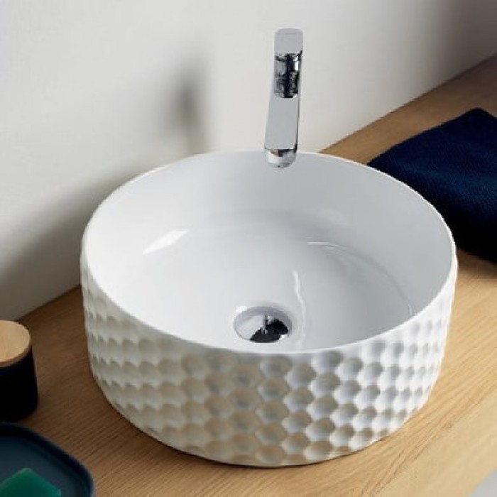 Керамическая раковина 40 см Artceram Esagono, white glossy (OSL013 01; 00)