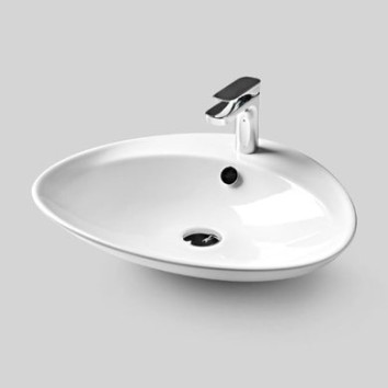Керамическая раковина 59 см Artceram BS, white glossy (BSL001 01; 00)