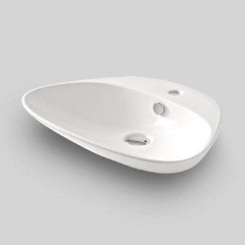 Керамическая раковина 59 см Artceram Plettro, white glossy (PTL002 01; 00)
