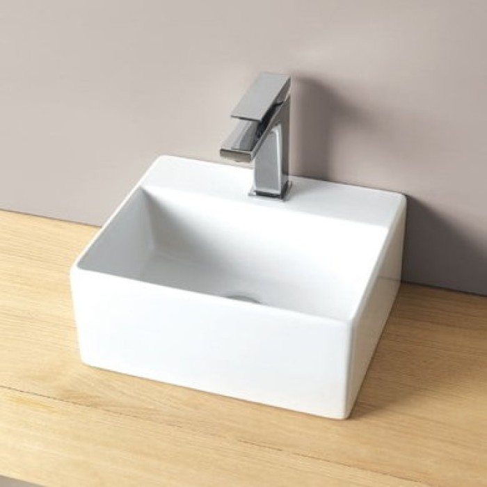 Керамическая раковина 32 см Artceram Quadro, white glossy (QUL006 01; 00)