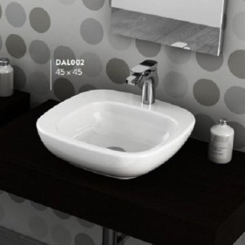 Керамическая раковина 45 см Artceram Dial, white glossy (DAL002 01; 00)