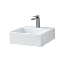 Керамическая раковина 40 см Artceram Quadro, white glossy/cementina (QUL005 01; 86)