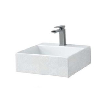 Керамическая раковина 40 см Artceram Quadro, white glossy/cementina (QUL005 01; 86)