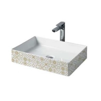 Керамическая раковина 55 см Artceram Scalino, white glossy/el moro (SCL002 01; 90)