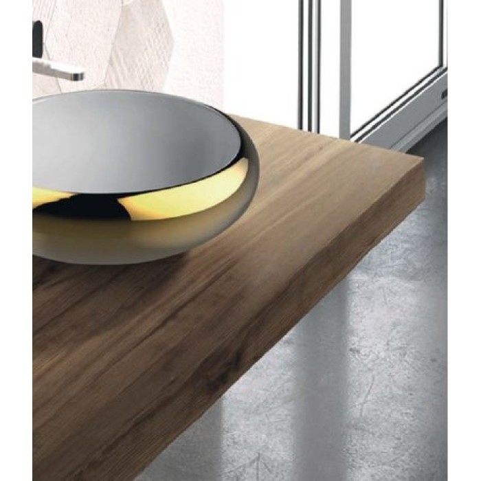 Керамическая раковина 43 см Artceram Tao, white glossy/gold bicolor (TOL001 01; 56)