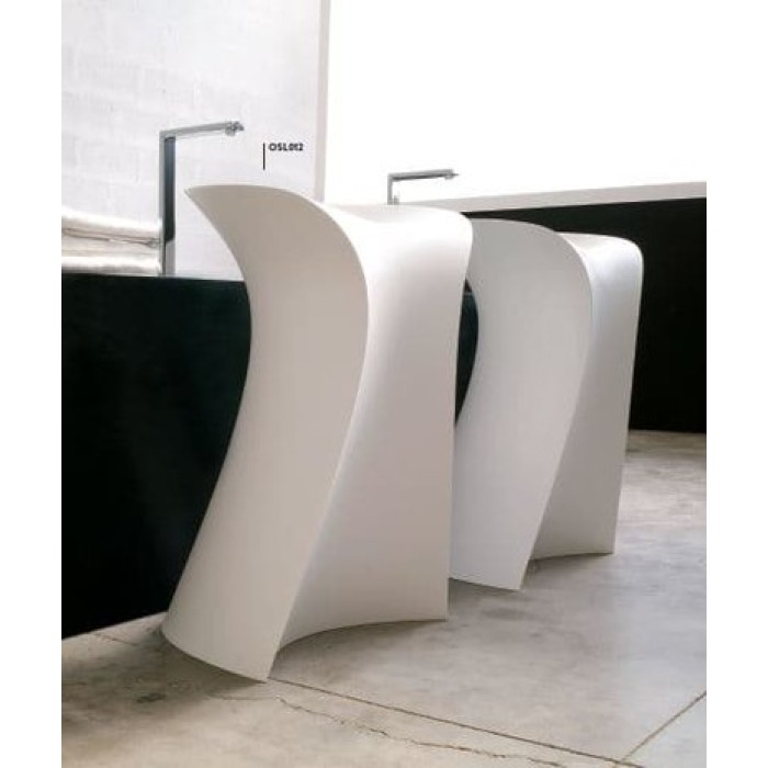 Каменная раковина 57 см Artceram Miss, white (OSL012 01; 00)