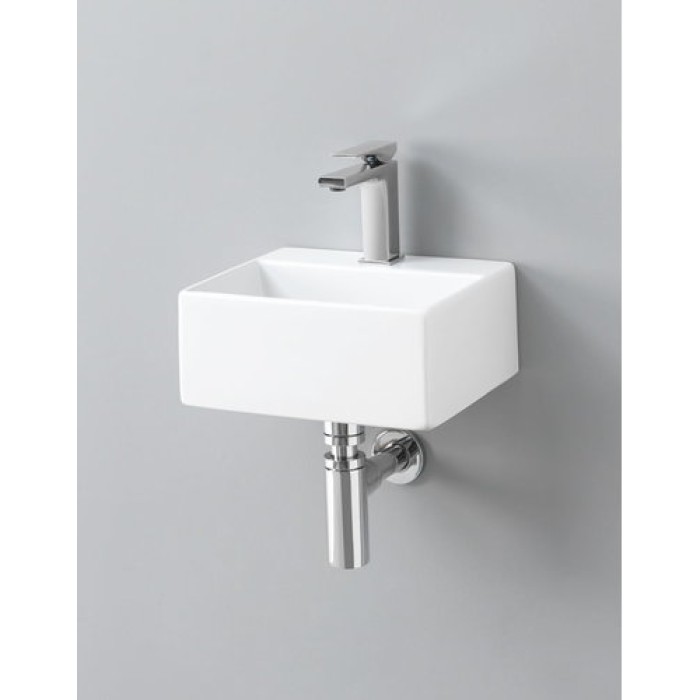 Керамическая раковина 32 см Artceram Quadro, white glossy (QUL006 01; 00)