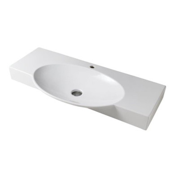 Керамическая раковина 105 см Artceram Swing, white glossy (SWL002 01; 00)