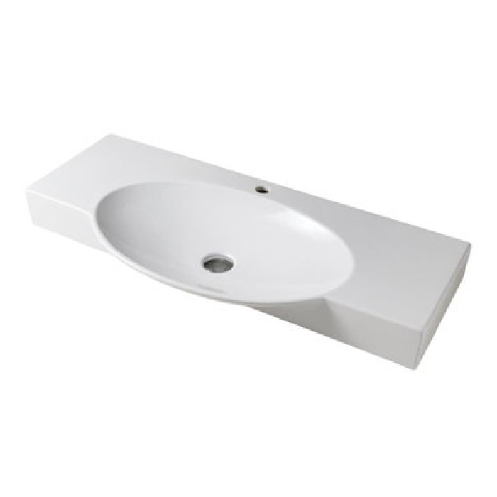 Керамическая раковина 105 см Artceram Swing, white glossy (SWL002 01; 00)