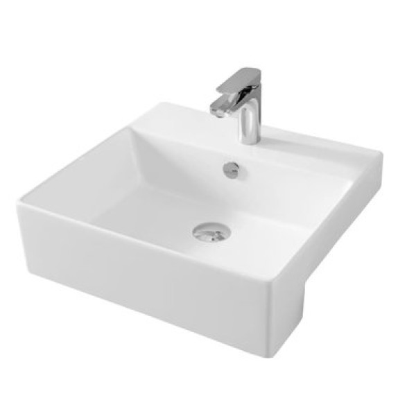 Керамическая раковина 50 см Artceram Quadro, white glossy (QUL004 01; 00)