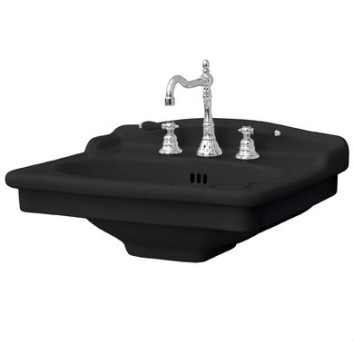 Керамическая раковина 68 см Artceram Hermitage, black glossy (HEL002 03; 00)