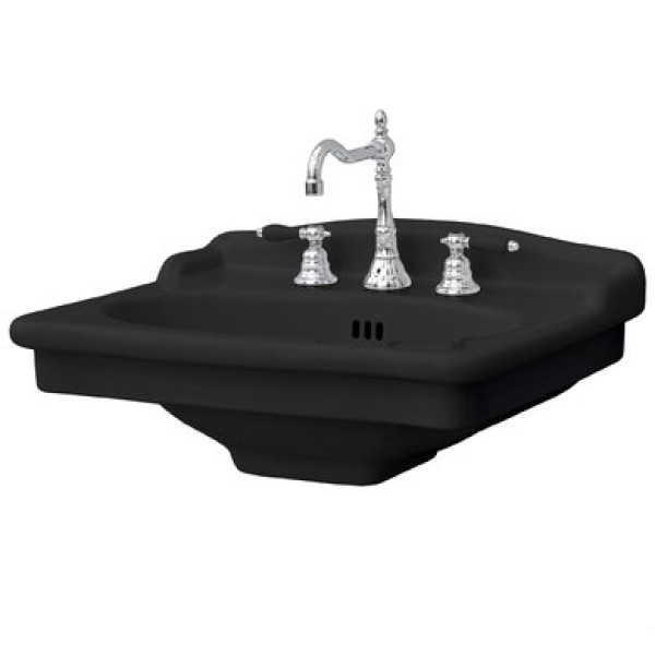 Керамическая раковина 68 см Artceram Hermitage, black glossy (HEL002 03; 00)