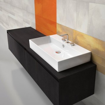 Керамическая раковина 80 см Artceram Fuori, white glossy (TFL026 01; 00)