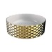 Керамическая раковина 40 см Artceram Esagono, white glossy/gold bicolor (OSL013 01; 56)