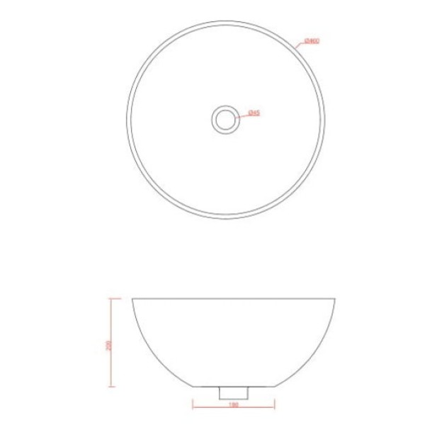 Керамическая раковина 46 см Artceram La Ciotola, white glossy (LCL001 01; 00)