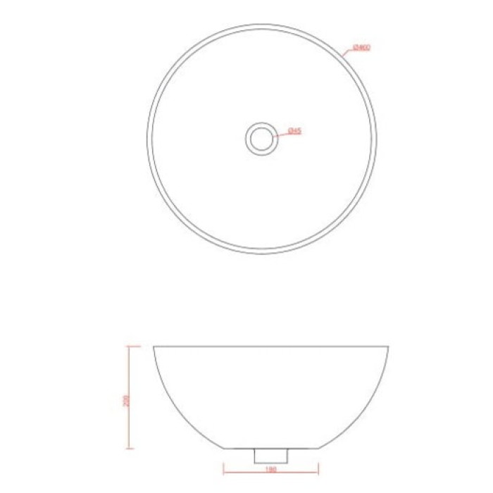 Керамическая раковина 46 см Artceram La Ciotola, white glossy (LCL001 01; 00)