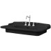 Керамическая раковина 92 см Artceram Hermitage, black glossy (HEL005 03; 00)