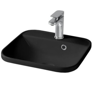 Керамическая раковина 40 см Artceram Gio Evolution, black glossy (GIL008 03; 00)