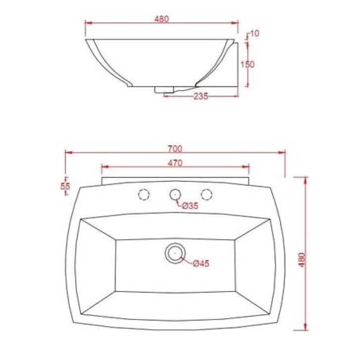 Керамическая раковина 70 см Artceram Jazz, black glossy (JZL004 03; 00)