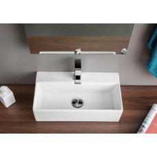 Керамическая раковина 50 см Artceram Quadro, white glossy (QUL001 01; 00)