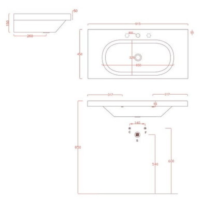 Керамическая раковина 91 см Artceram Blend (BLL005 01; 00)