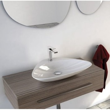 Керамическая раковина 60 см Artceram Plettro, white glossy (PTL001 01; 00)