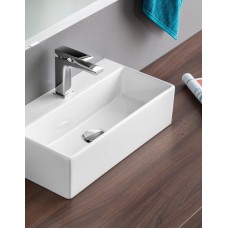 Керамическая раковина 50 см Artceram Quadro, white glossy (QUL001 01; 00)