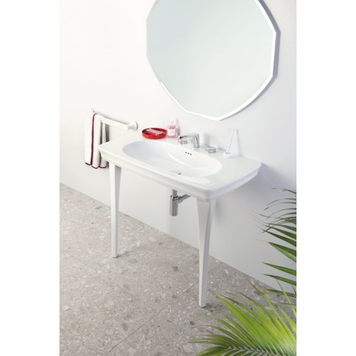 Керамическая раковина 90 см Artceram Civitas, white glossy (CIL002 01; 00)