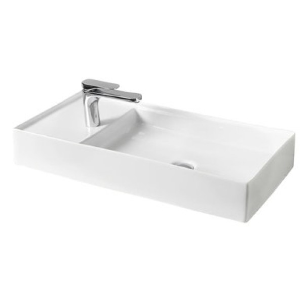 Керамическая раковина 75 см Artceram Scalino, white glossy (SCL004 01; 00)
