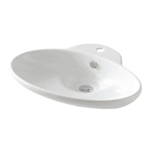 Керамическая раковина 63 см Artceram Fuori, white glossy (TFL004 01; 00)