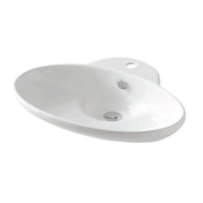 Керамическая раковина 63 см Artceram Fuori, white glossy (TFL004 01; 00)