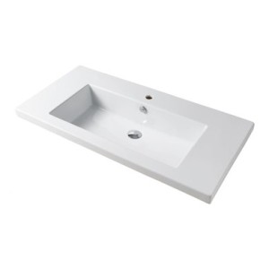 Керамическая раковина 106 см Artceram Gap, white glossy (GPL001 01; 00)