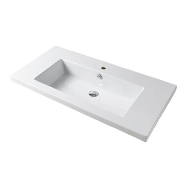 Керамическая раковина 106 см Artceram Gap, white glossy (GPL001 01; 00)