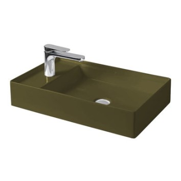 Керамическая раковина 60 см Artceram Scalino, cement mate (SCL003 24; 00)