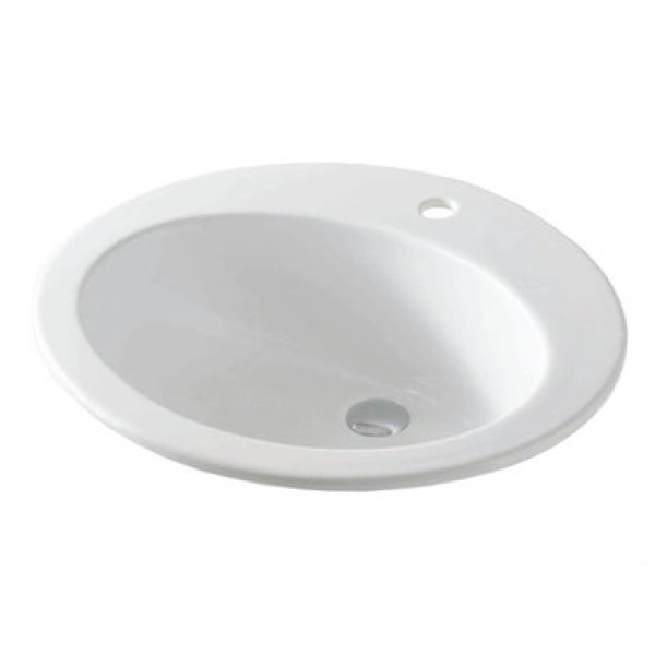 Керамическая раковина 59 см Artceram Eolo, white glossy (ELL001 01; 00)