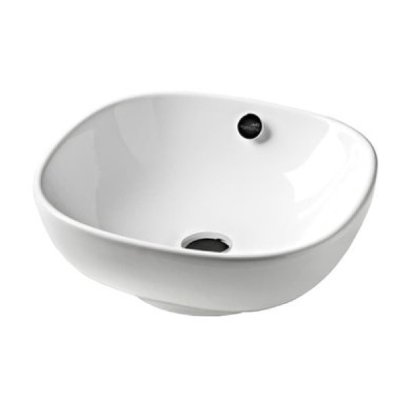 Керамическая раковина 40 см Artceram NF, white glossy (NFL001 01; 00)