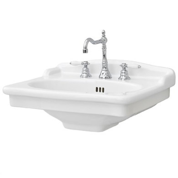 Керамическая раковина 68 см Artceram Hermitage, white glossy (HEL002 01; 00)