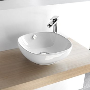 Керамическая раковина 40 см Artceram NF, white glossy (NFL001 01; 00)