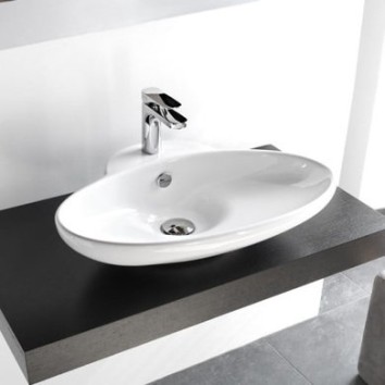 Керамическая раковина 63 см Artceram Fuori, white glossy (TFL004 01; 00)