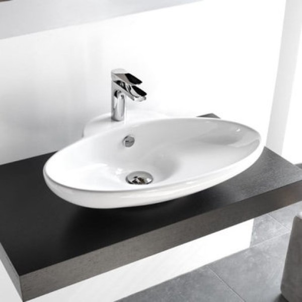 Керамическая раковина 63 см Artceram Fuori, white glossy (TFL004 01; 00)