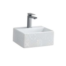 Керамическая раковина 32 см Artceram Quadro, white glossy/cementina (QUL006 01; 86)